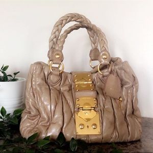 Miu miu leather hand bag